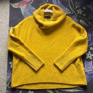 Rachel Zoe Mustard Yellow Turtle Neck Sweater.  Perfect for “sweater weather”